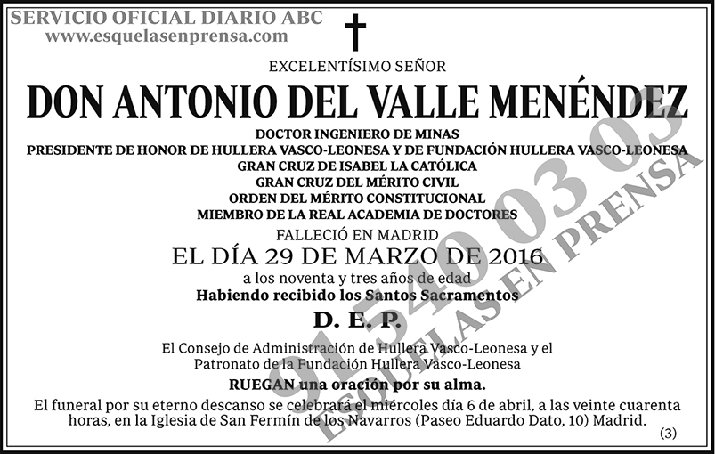 Antonio del Valle Menéndez